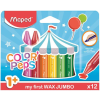 MAPED Zsírkréta, vastag, MAPED "Color'Peps MAXI Wax", 12 különböző szín