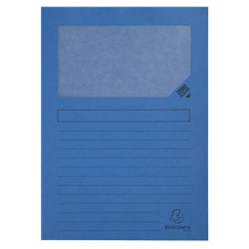  Mappa, ablakos, karton, EXACOMPTA "Forever®", fényes kék mappa
