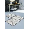  Marble White fürdőszobaszőnyeg 2 darabos szett