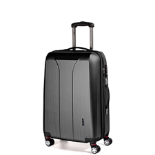 March Yearz NEW CARAT fekete cirmos négykerekű közepes bőrönd Y088-M kézitáska és bőrönd