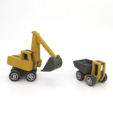  Marco és Frederic építőipari járműépítő készlet, Croc játékok autópálya és játékautó