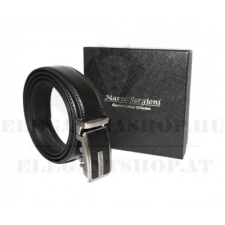  Marco Sergioni férfi bőr öv - Fekete ajándéktárgy