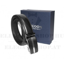  Marco Sergioni férfi bőr öv - Fekete ajándéktárgy