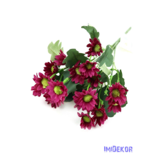  Margaréta selyemvirág csokor 32cm - Pink dekorációs kellék