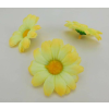  Margaréta selyemvirág fej 6 cm - Sárga