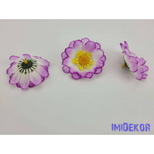  Margaréta selyemvirág fej 7 cm - Világos Lila dekoráció