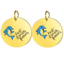Maria King Best Friends delfines páros medál lánccal vagy kulcstartóval (többféle) medál