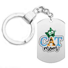 Maria King Cat Mom kulcstartó több színben és formátumban kulcstartó