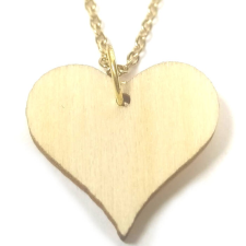 Maria King Fa szív (2 cm) medál lánccal vagy kulcstartóval medál