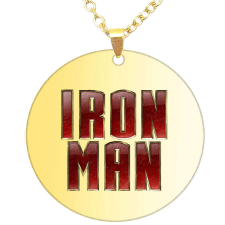 Maria King Iron Man medál lánccal, választható több formában és színben nyaklánc
