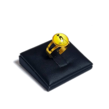Maria King Kecses cicás üveglencsés gyűrű, választható arany és ezüst színben gyűrű