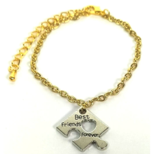 Maria King Legjobb Barátok puzzle karkötő charmmal, arany vagy ezüst színben karkötő