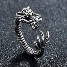 MariaKing Állítható méretű sárkányos gyűrű gyűrű