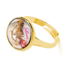 MariaKing Ámor Love gyűrű, arany színben (állítható méret) gyűrű