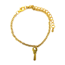 MariaKing Arany színű kulcs charmos karkötő karkötő