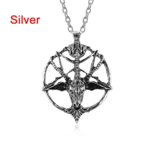 MariaKing Baphomet medál, nyaklánccal nyaklánc