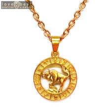 MariaKing Bika-Horoszkóp medál lánccal, arany színű nyaklánc