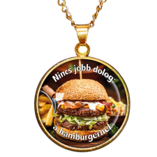 MariaKing CARSTON Elegant Hamburger – medál lánccal nyaklánc