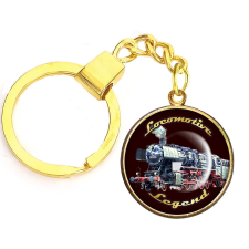 MariaKing CARSTON Elegant locomotive kulcstartó ezüst vagy arany színben kulcstartó