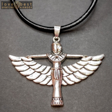 MariaKing Egyiptomi istennő medál bőr lánccal nyaklánc