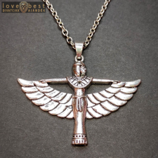 MariaKing Egyiptomi istennő medál lánccal, ezüst színű nyaklánc