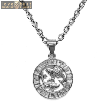 MariaKing Halak-Horoszkóp medál lánccal, ezüst színű nyaklánc