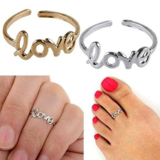 MariaKing LOVE feliratos lábujjgyűrű, ezüst és arany színben gyűrű