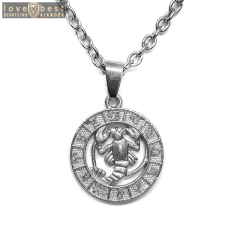 MariaKing Rák-Horoszkóp medál lánccal, ezüst színű nyaklánc