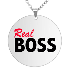 MariaKing Real Boss medál lánccal, választható több formában és színben nyaklánc