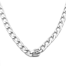 MariaKing Vastag fém nyaklánc ezüst színben, 50 cm nyaklánc
