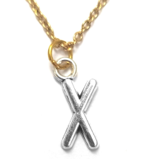 MariaKing X Betű medál lánccal vagy kulcstartóval nyaklánc