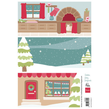Marianne Design Christmas Bakery Backgrounds by Marleen KivágóívA4 Cutting Sheet (1 ív) matrica