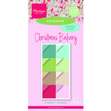Marianne Design Christmas Bakery by Marleen - Cardstock Papírkészlet Cardstock (16 ív) decoupage papír