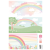 Marianne Design Kivágóív A4 - Eline's Pastel rainbow backgrounds - Cutting Sheet (1 db)