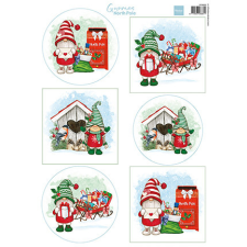 Marianne Design Kivágóív A4 - Gnomes - North Pole - Cutting Sheet (1 db) matrica