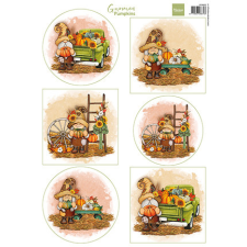 Marianne Design Kivágóív A4 - Gnomes - Pumpkins - Cutting Sheet (1 db) matrica