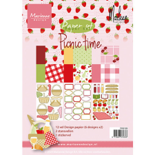 Marianne Design Papírkészlet A5 - Picnic time by Marleen - Pretty Papers Bloc (12 ív) decoupage papír
