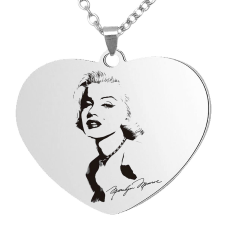  Marilyn Monroe medál lánccal, választható több formában és színben nyaklánc