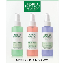 Mario Badescu Spritz. Mist. Glow. Skin Care Set Szett kozmetikai ajándékcsomag