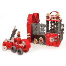 MARIOINEX Mini gofri műanyag építőjáték szett -nagy tűzoltóság (MX157) (MX157) oktatójáték