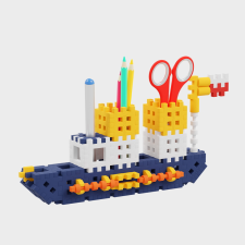 MARIOINEX Mini Waffle Ceruzatartók 140 darabos építő készlet barkácsolás, építés