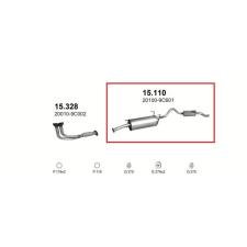 Marix Kipufogórendszer, Nissan Vanette, Serena Van, 2.3D, 1994-2003 kipufogó alkatrész