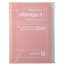  MARK'S 2023/2024 Taschenkalender B6 vertikal, Storage it, Pink naptár, kalendárium