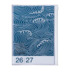  Mark's 2026/2027 Diary A5 Pattern, Wave Navy – Mark's Inc (Naptár)