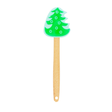 MÁRKA NÉLKÜL SZILIKON SPATULA 29X7,6 CM KARÁCSONYFA MINTÁVAL karácsonyi dekoráció
