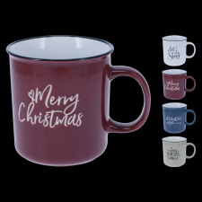 Márka nélkül / Without brand Karácsonyi bögre 710ml 4-féle kerámia bögrék, csészék