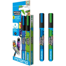  Marker Mitama minden felületre, kék-zöld, 2db-os klt. filctoll, marker