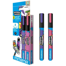  Marker Mitama minden felületre, lila-pink, 2db-os klt. filctoll, marker