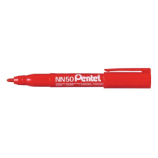 Marker Pentel NN50-B permanent kerek 5.0 mm piros filctoll, marker