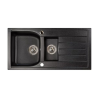 Marmorin Lukka 1 medencés gyümölcsmosós csepegtetős gránit mosogató tálca, Black 140 513 002